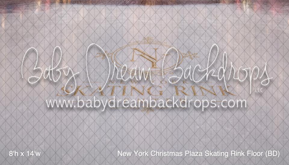 New York Christmas Plaza Skating Rink Fabric Floor (BD)