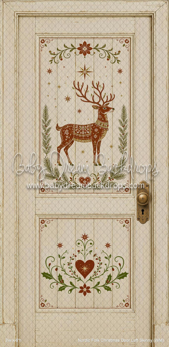Nordic Folk Christmas Door Left Skinny (WM)