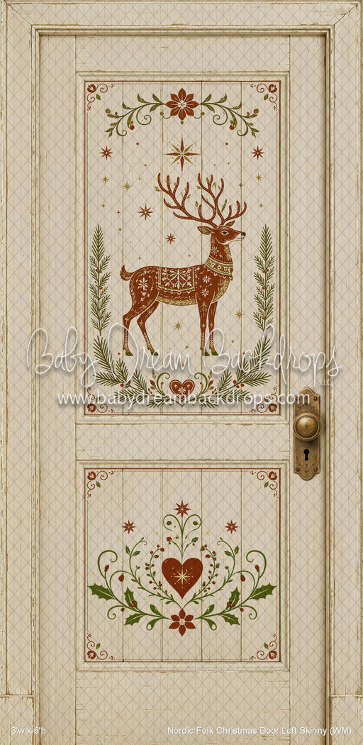 Nordic Folk Christmas Door Left Skinny (WM)