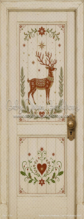 Nordic Folk Christmas Door Left Skinny (WM)