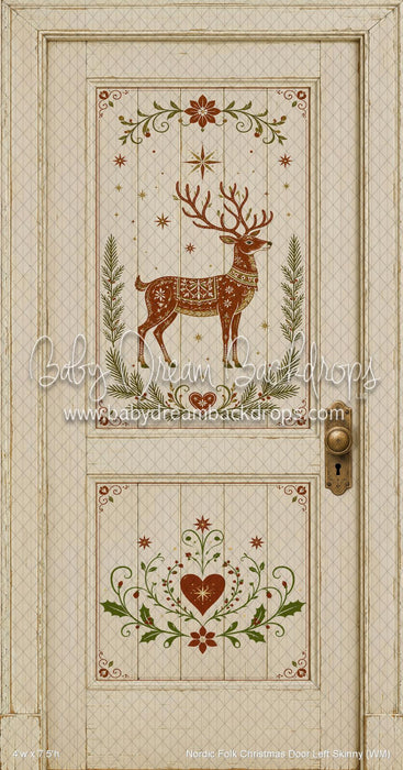 Nordic Folk Christmas Door Left Skinny (WM)