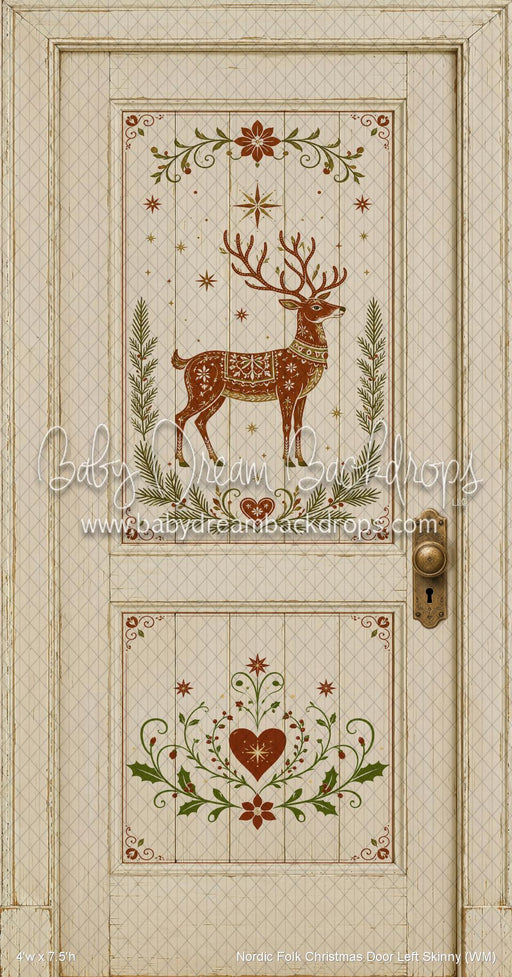 Nordic Folk Christmas Door Left Skinny (WM)