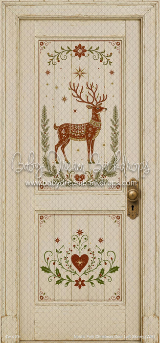 Nordic Folk Christmas Door Left Skinny (WM)