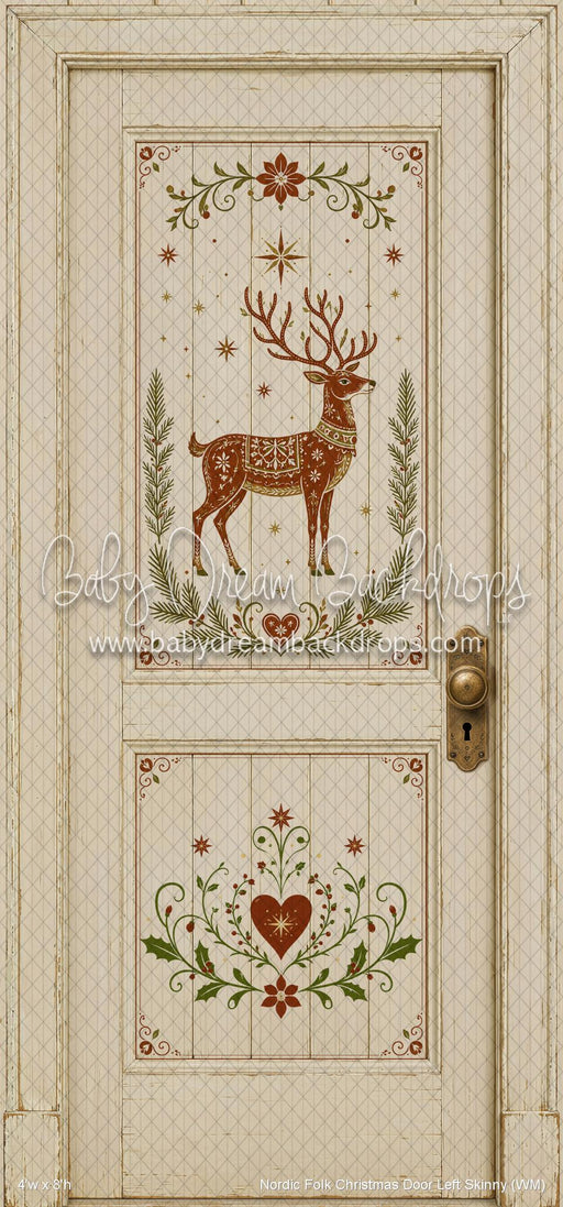 Nordic Folk Christmas Door Left Skinny (WM)