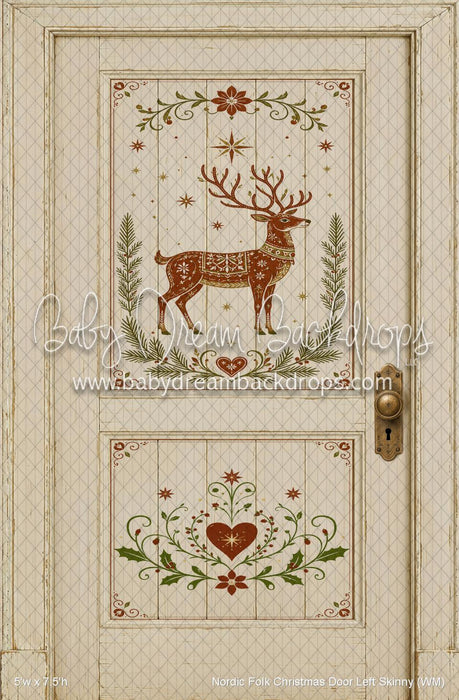 Nordic Folk Christmas Door Left Skinny (WM)