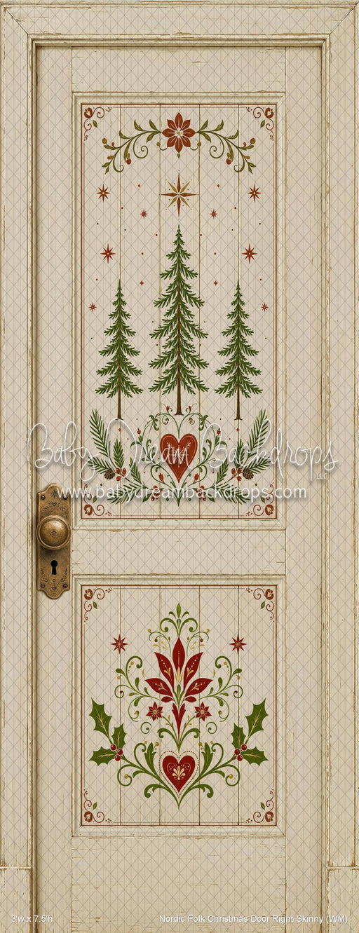Nordic Folk Christmas Door Right Skinny (WM)