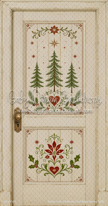 Nordic Folk Christmas Door Right Skinny (WM)