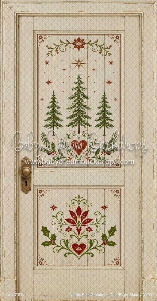 Nordic Folk Christmas Door Right Skinny (WM)