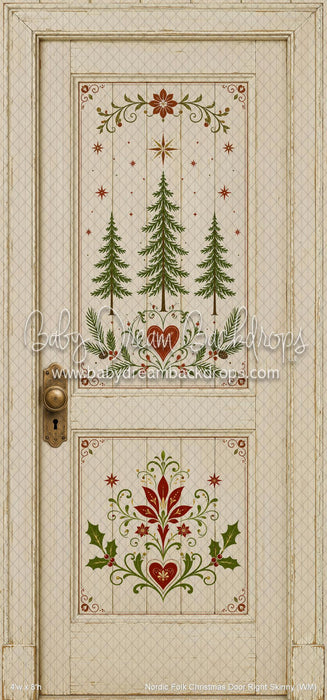 Nordic Folk Christmas Door Right Skinny (WM)