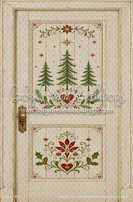 Nordic Folk Christmas Door Right Skinny (WM)