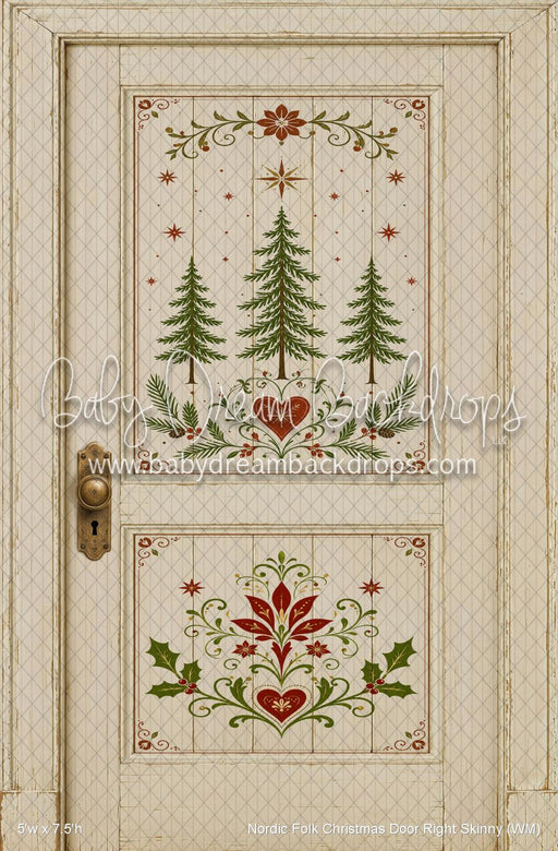 Nordic Folk Christmas Door Right Skinny (WM)
