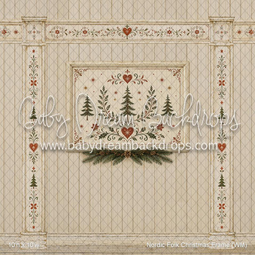 Nordic Folk Christmas Frame (WM)