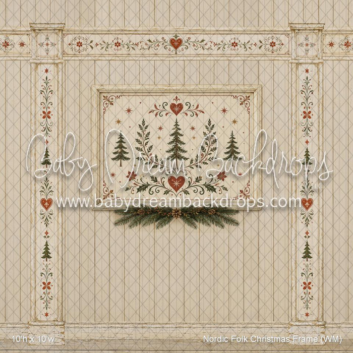 Nordic Folk Christmas Frame (WM)