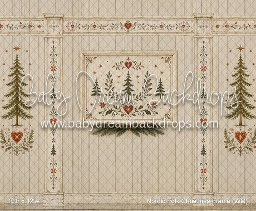 Nordic Folk Christmas Frame (WM)