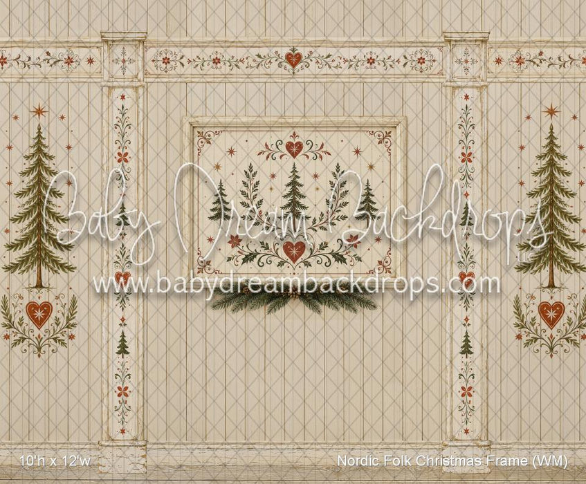 Nordic Folk Christmas Frame (WM)