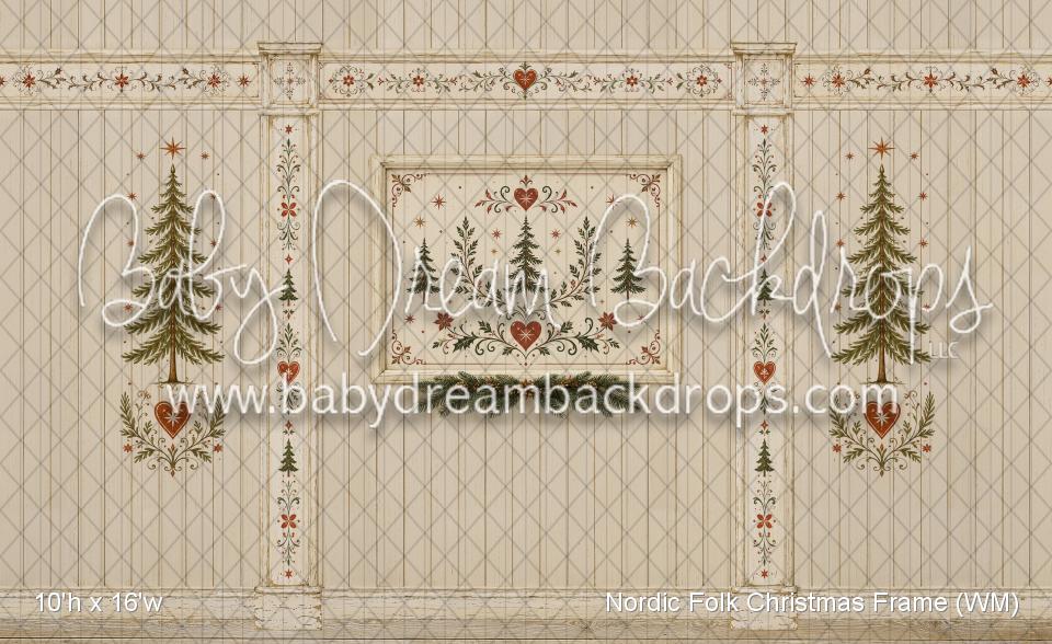 Nordic Folk Christmas Frame (WM)