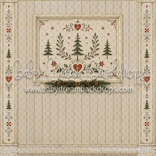 Nordic Folk Christmas Frame (WM)