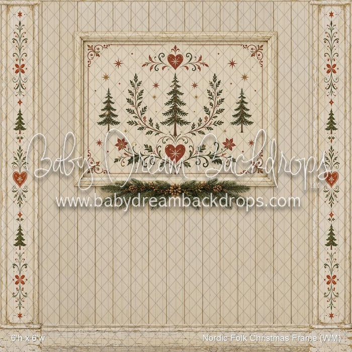 Nordic Folk Christmas Frame (WM)