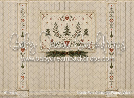 Nordic Folk Christmas Frame (WM)