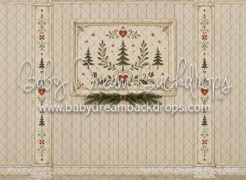 Nordic Folk Christmas Frame (WM)