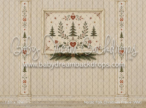 Nordic Folk Christmas Frame (WM)