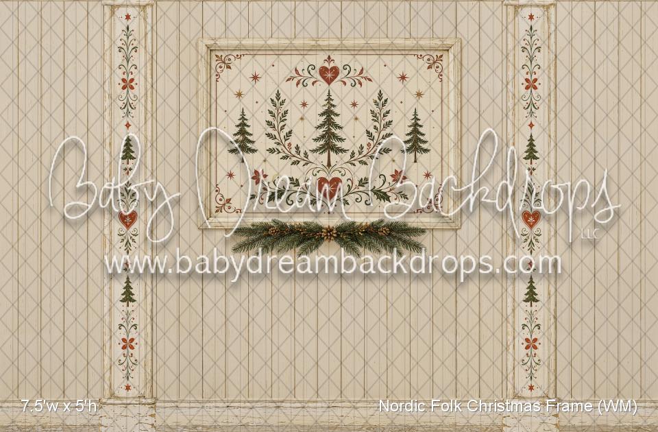 Nordic Folk Christmas Frame (WM)