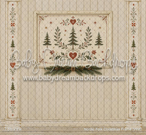 Nordic Folk Christmas Frame (WM)