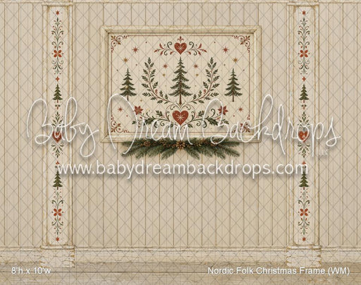 Nordic Folk Christmas Frame (WM)