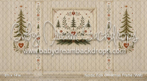Nordic Folk Christmas Frame (WM)