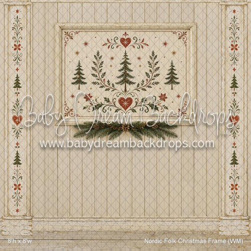 Nordic Folk Christmas Frame (WM)