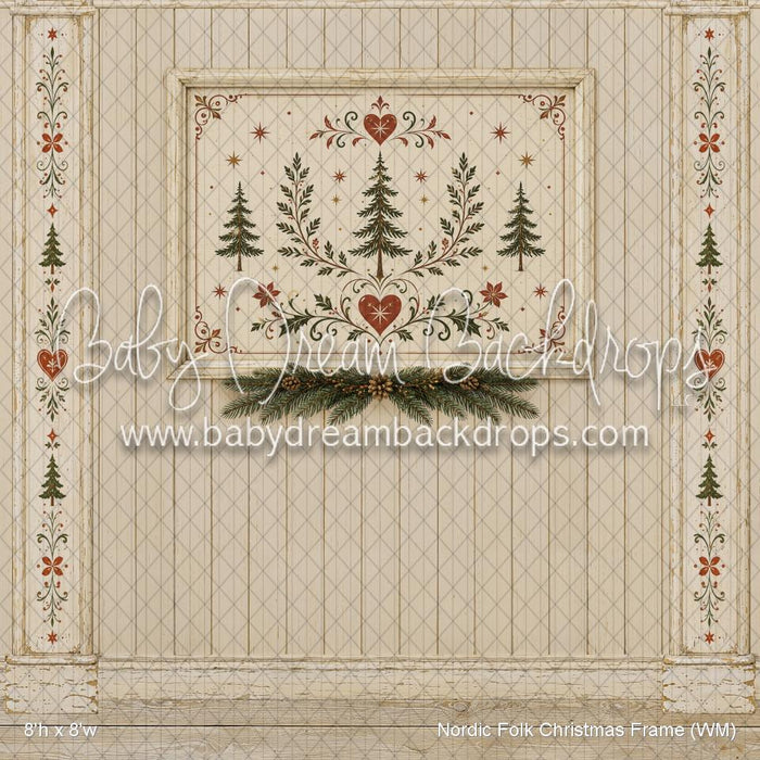 Nordic Folk Christmas Frame (WM)