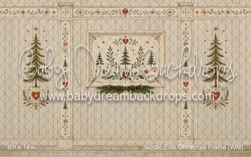 Nordic Folk Christmas Frame (WM)
