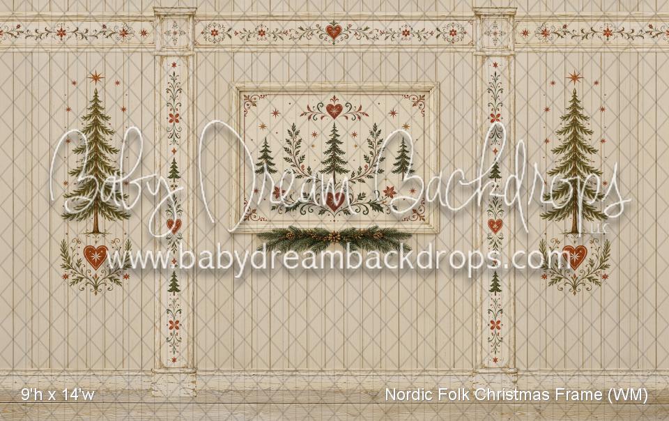 Nordic Folk Christmas Frame (WM)