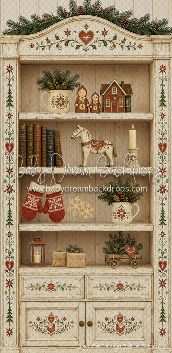 Nordic Folk Christmas Shelf Left Skinny (WM)