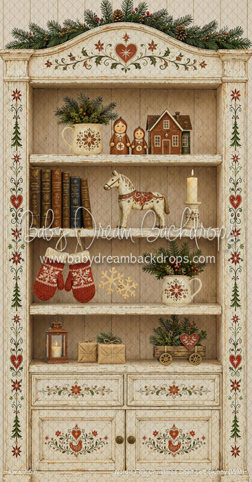Nordic Folk Christmas Shelf Left Skinny (WM)