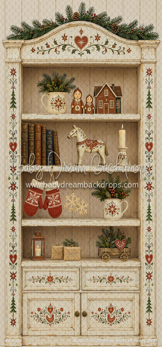 Nordic Folk Christmas Shelf Left Skinny (WM)