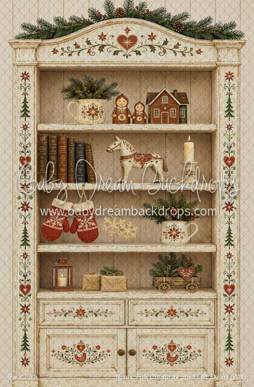 Nordic Folk Christmas Shelf Left Skinny (WM)