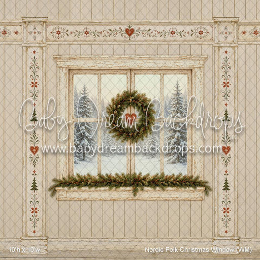 Nordic Folk Christmas Window (WM)