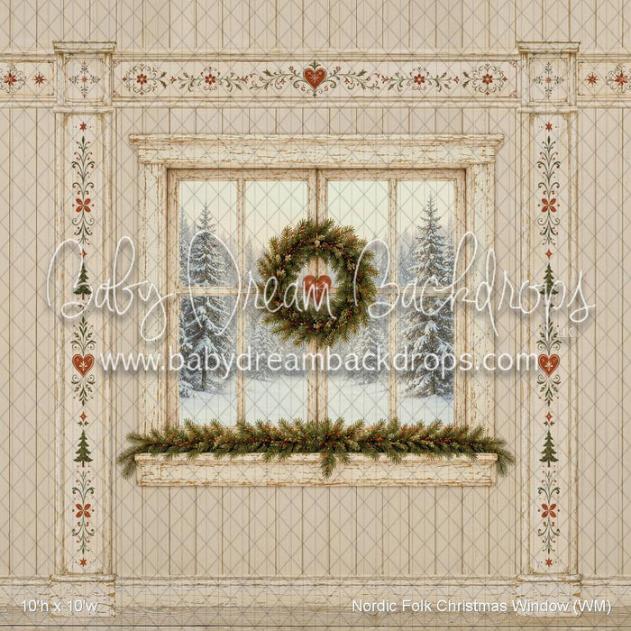 Nordic Folk Christmas Window (WM)
