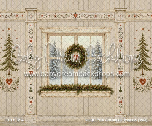 Nordic Folk Christmas Window (WM)