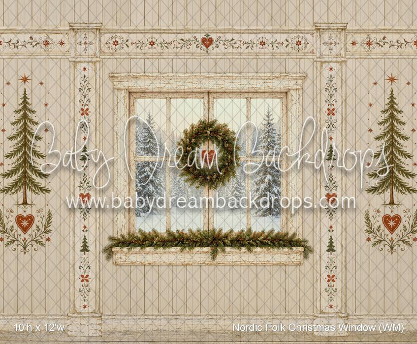 Nordic Folk Christmas Window (WM)