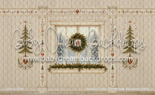 Nordic Folk Christmas Window (WM)