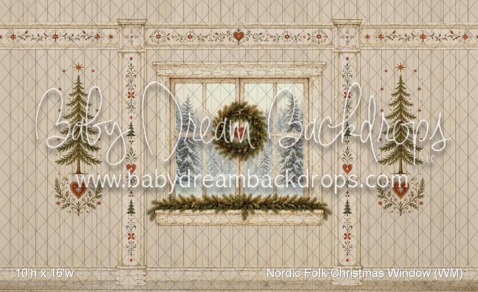 Nordic Folk Christmas Window (WM)