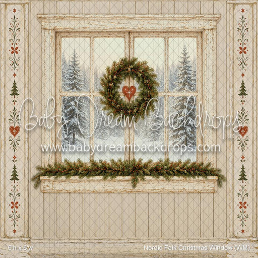 Nordic Folk Christmas Window (WM)