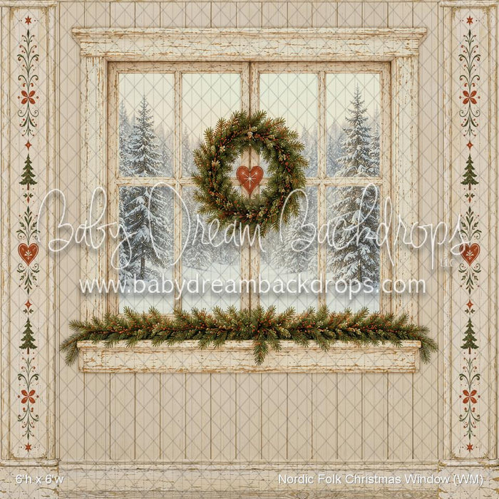 Nordic Folk Christmas Window (WM)