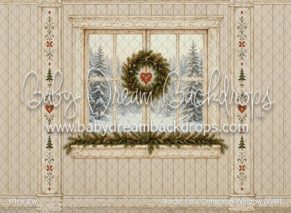 Nordic Folk Christmas Window (WM)