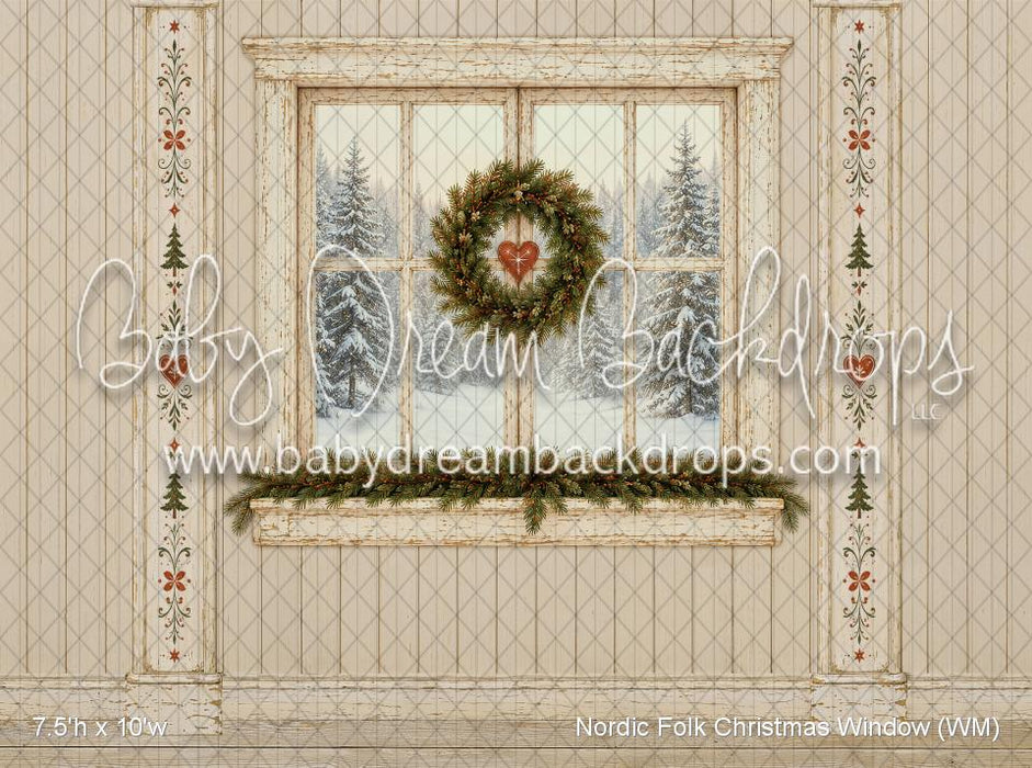 Nordic Folk Christmas Window (WM)