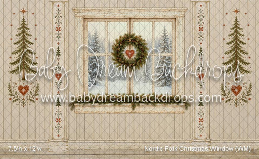 Nordic Folk Christmas Window (WM)