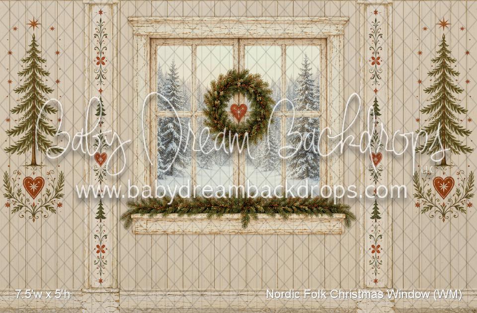 Nordic Folk Christmas Window (WM)