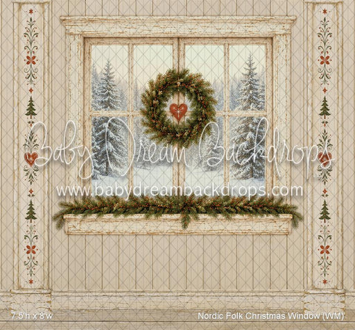 Nordic Folk Christmas Window (WM)